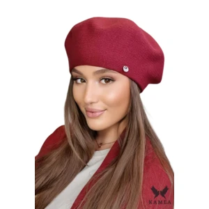 Beret damski Kamea Kamea_Beret_K.22.036.15_Claret