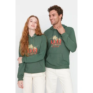 Trendyol Sweatshirt - Green - Regular fit