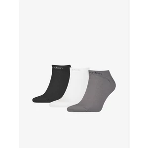 Calvin Klein Set of three pairs of men's socks in black, white and gray Calvin - Men