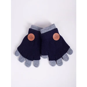 Yoclub Kids's Gloves RED-0242C-AA50-003 Navy Blue