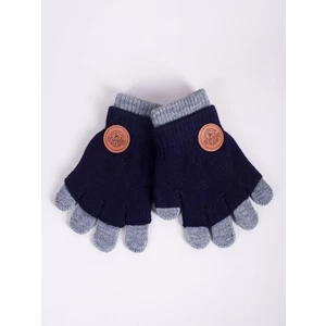 Yoclub Kids's Gloves RED-0242C-AA50-003 Navy Blue