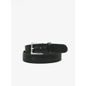 Black Men's Leather Belt Replay - Men's