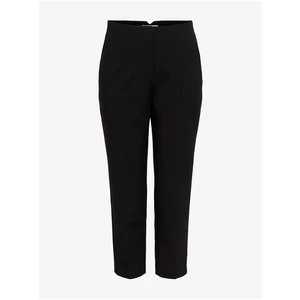 Black Shortened Straight Fit Pants ONLY Yasmine - Women