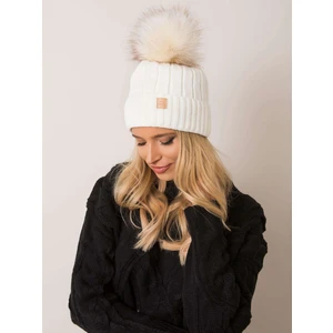 RUE PARIS Ecru winter hat