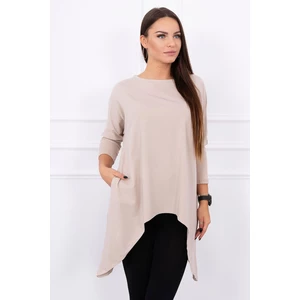 Blouse oversize light beige