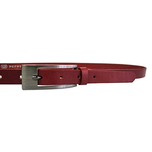 Penny Belts Dámský kožený opasek 20-177-93 Červený 90 cm