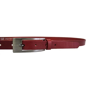 Penny Belts Dámsky kožený opasok 20-177-93 Červený 90 cm