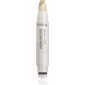 IsaDora Stick'n Brush Highlighter rozjasňující tyčinka se štětečkem odstín 21 Sparkling Beige