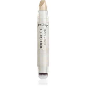 IsaDora Stick'n Brush Highlighter rozjasňujúca tyčinka so štetčekom odtieň 21 Sparkling Beige