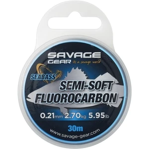 Savage Gear Semi-Soft Fluorocarbon SEABASS Číra 0,21 mm 2,70 kg 30 m