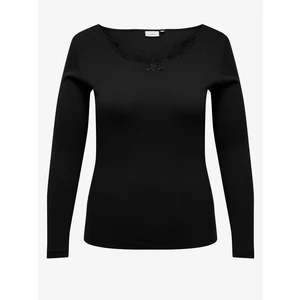 Black women's long sleeve T-shirt ONLY CARMAKOMA New Kira - Women