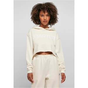 Ladies Starter Cropped Hoody Light White