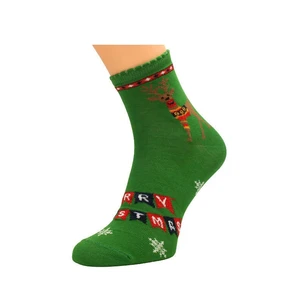 Bratex 2988 X-Mass Socks Women's 36-41 green d-985