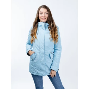 Women's reversible parka GLANO - light/dark blue