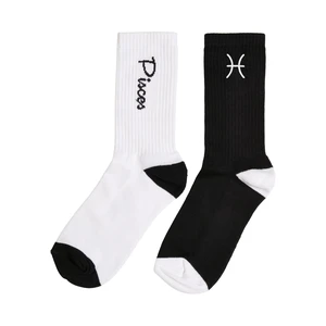 Zodiac Socks 2-Pack Black/White Fish