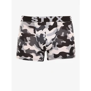 Men's boxers Styx long art sports rubber camouflage