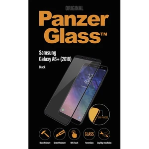 Temperált védőüveg PanzerGlass egész kijelzőre  Samsung Galaxy A6 Plus (2018) - A605F, fekete