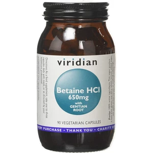 Viridian Betaine HCL 90 kapslí