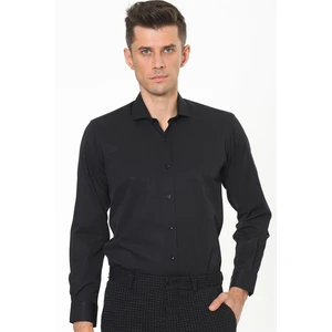 G675 DEWBERRY MEN's SHIRT-BLACK