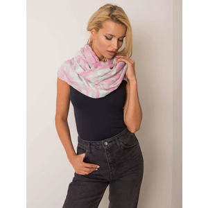 Pink viscose scarf