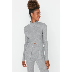 Trendyol Sweater - Gray - Regular fit