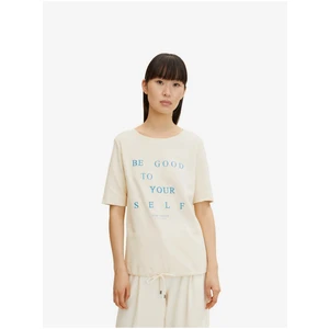 Cream Women's T-Shirt Tom Tailor - Women