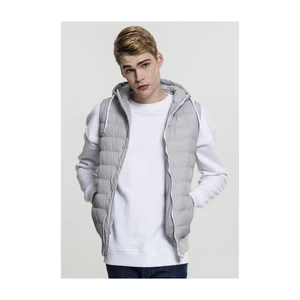 Small Bubble Hooded Vest gry/wht