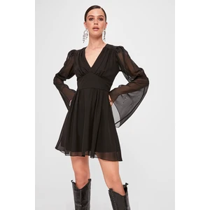 Trendyol Black Corsage Detailed Dress