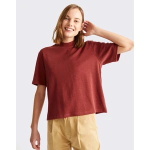 Tričko Thinking MU Raspberry Hemp Aidin T-Shirt RASPBERRY