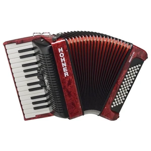 Hohner Bravo II 60 Červená Klávesový akordeón