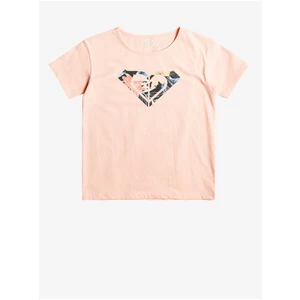 Light Pink Girl T-Shirt Roxy Day And Night - Girls