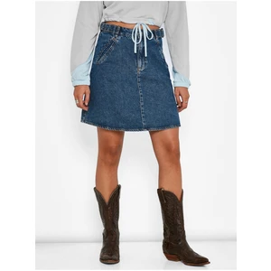 Blue Denim Skirt Noisy May Jojo - Women