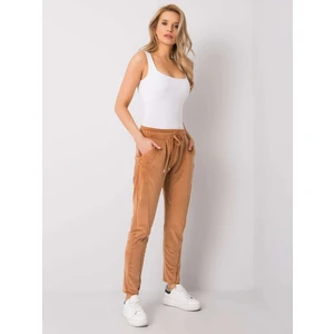 Camel velor Juanita RUE PARIS pants