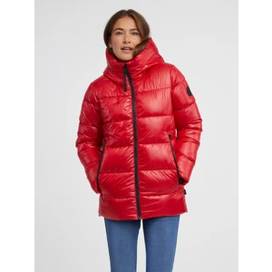 Women's red winter quilted jacket SAM 73 Jules