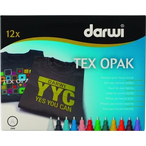 Darwi Tex Fabric Opak Marker Set 12 x 6 ml