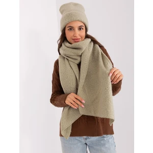 Pistachio warm women's scarf