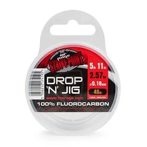 Fox Rage Fluorocarbon Strike Point Drop N Jig Line 40m 0,30mm 13,84lb