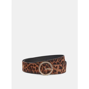 Hnědý pásek s leopardím vzorem Dorothy Perkins