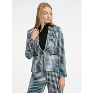 Orsay Black & Blue Women's Patterned Blazer - Women's