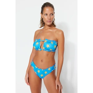 Trendyol Bikini Top - Blue - Plain