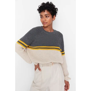 Trendyol Sweater - Beige - Regular fit