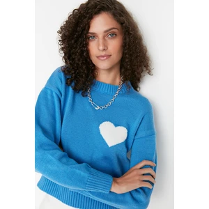 Trendyol Sweater - Blue - Regular fit