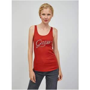 Red Women's Tank Top Guess Hegle - Women