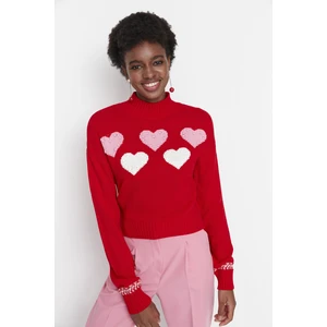 Trendyol Sweater - Red - Regular fit