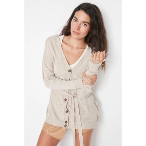 Trendyol Cardigan - Beige - Regular fit