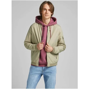 Béžový voděodpudivý bomber Jack & Jones Rush - Pánské