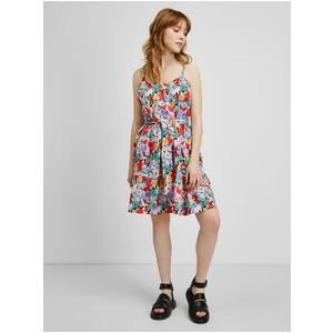 Red-blue floral dress ONLY Charlot - Women