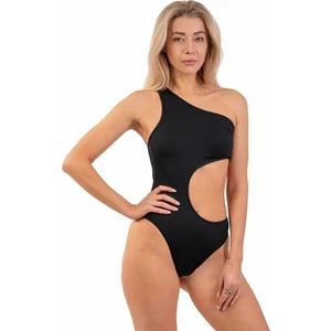 Nebbia One Shoulder Asymmetric Monokini Stroje kąpielowe dla kobiet Black M