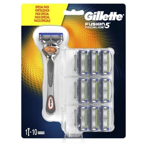 Gillette Fusion5 Proglide holiaci strojček + náhradné hlavice 10 ks