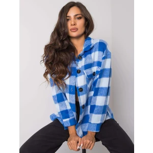 Women's blue checked shirt